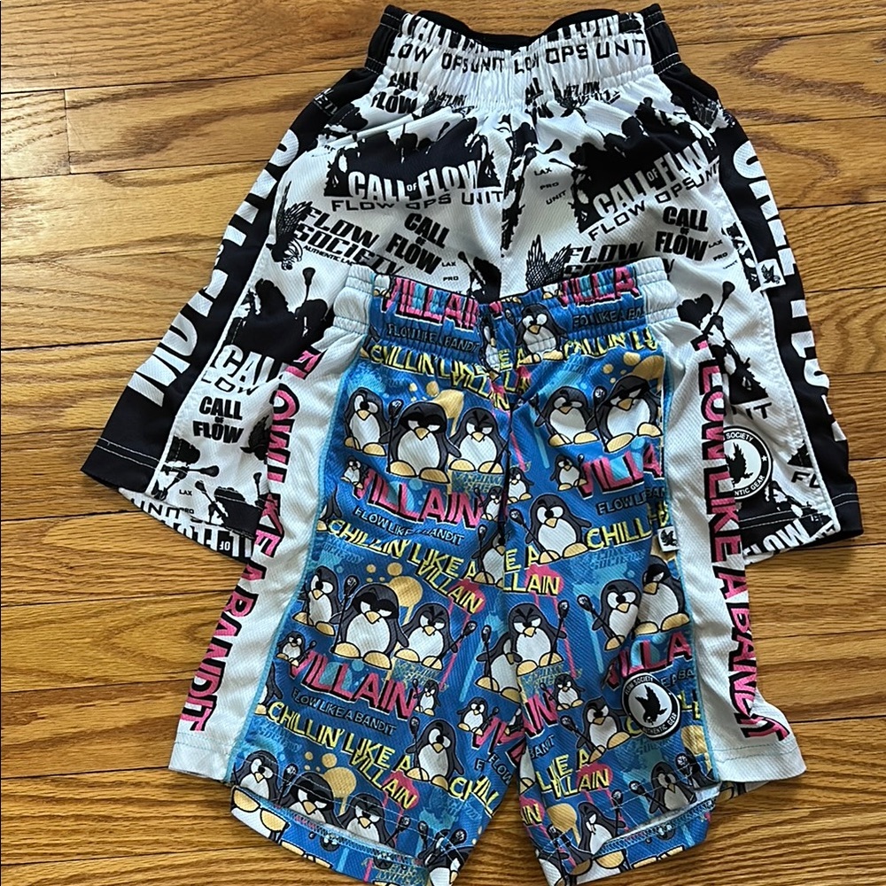 Colorful Graphic Shorts Set